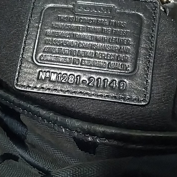 Coach bucket signature blk bag canvas and Leather - Picture 8 of 13